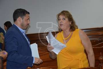 Incidente al final del Pleno ordinario de julio de 2019 (Foto TA)